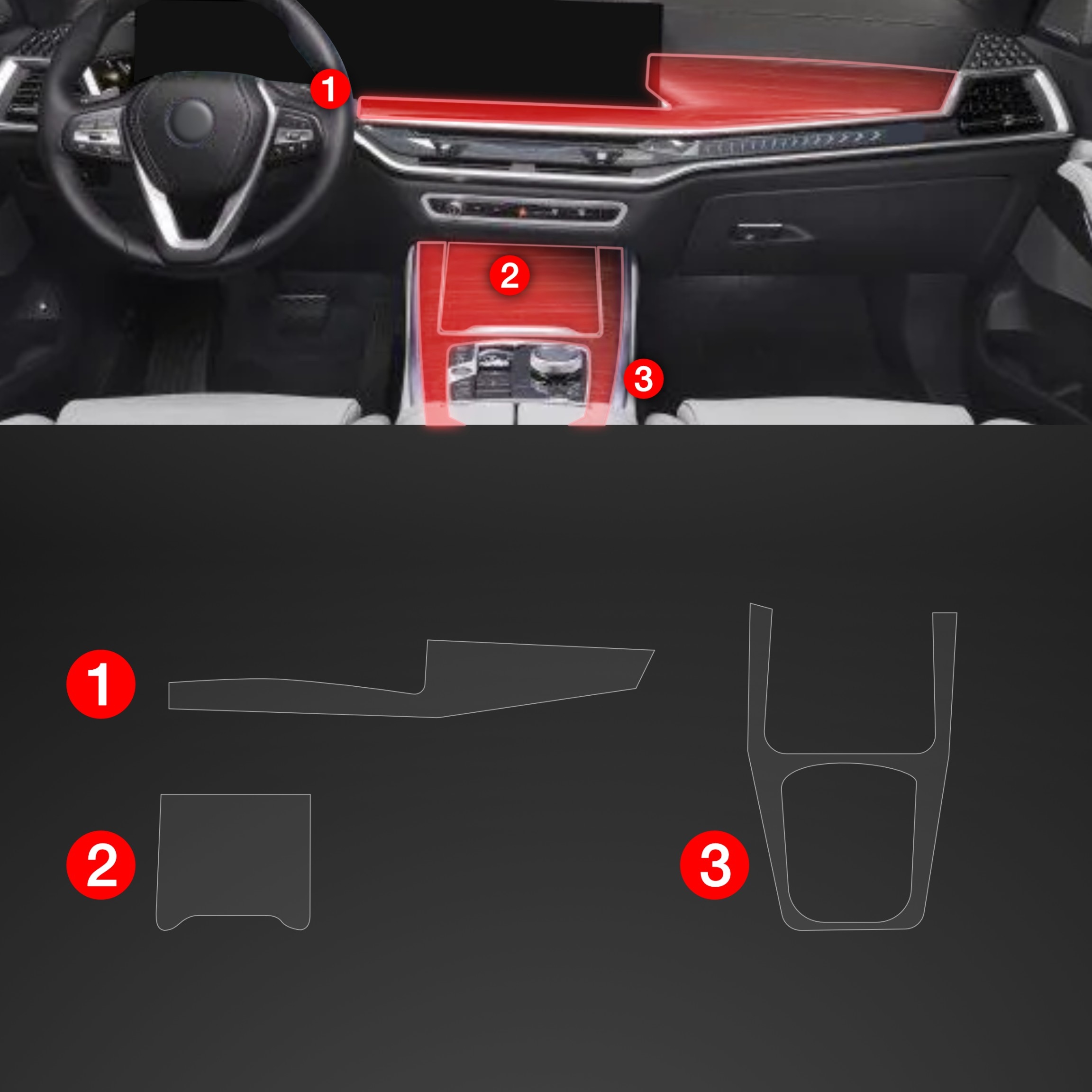 3w1 Grizz folia ochronna do wnętrza BMW X6 G06 (2023-2024) Matowa Stan opakowania oryginalne