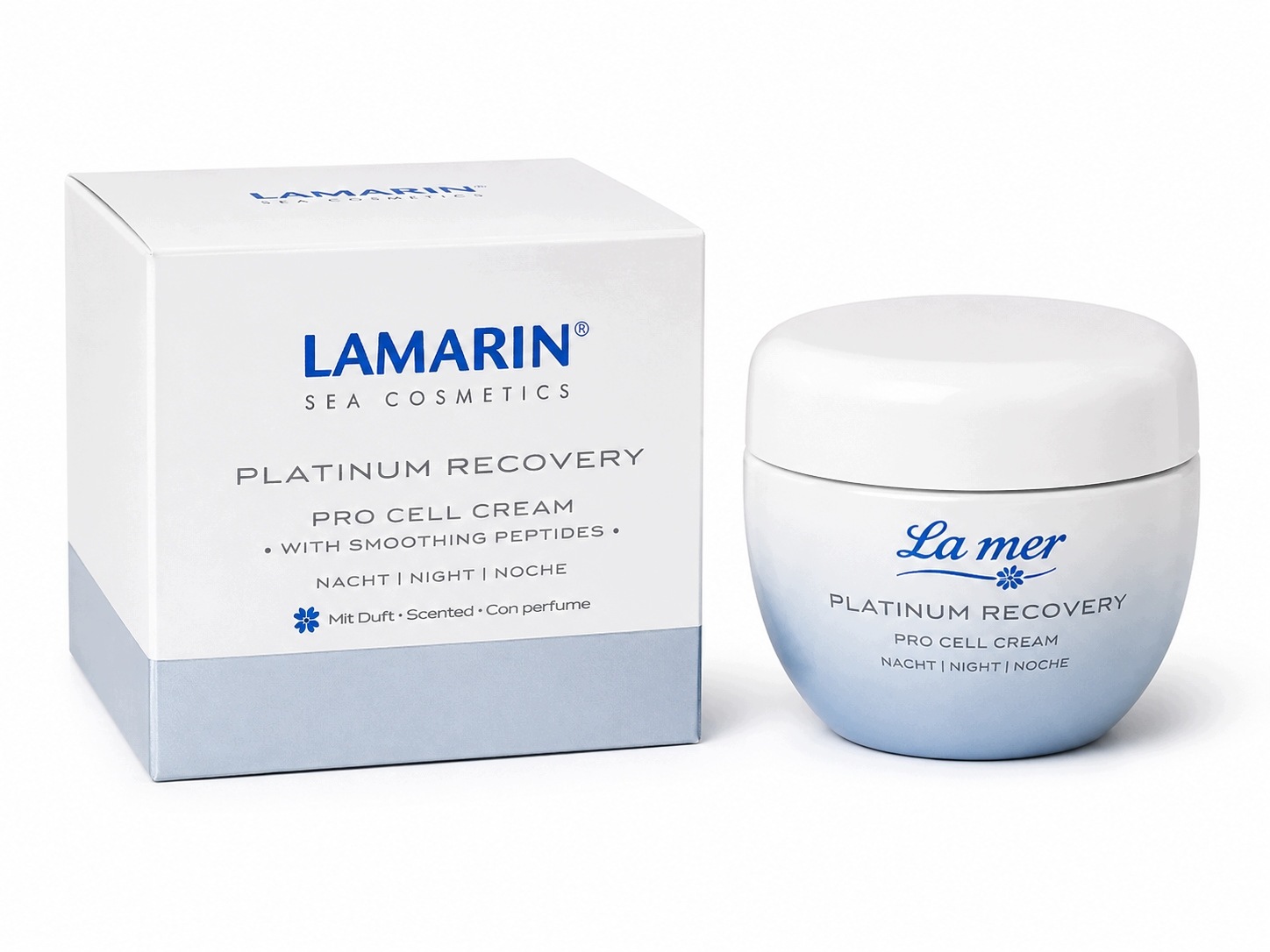 Lamarin Platinum Recovery Pro Cell Cream krem wygładzający z peptydami