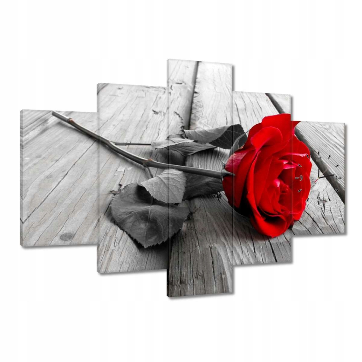 Nástenné hodiny 150x105 Ruža na moste