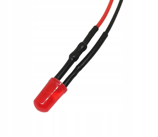 

Dioda Led 5mm 12V DC Czerwona z przewodem 20cm