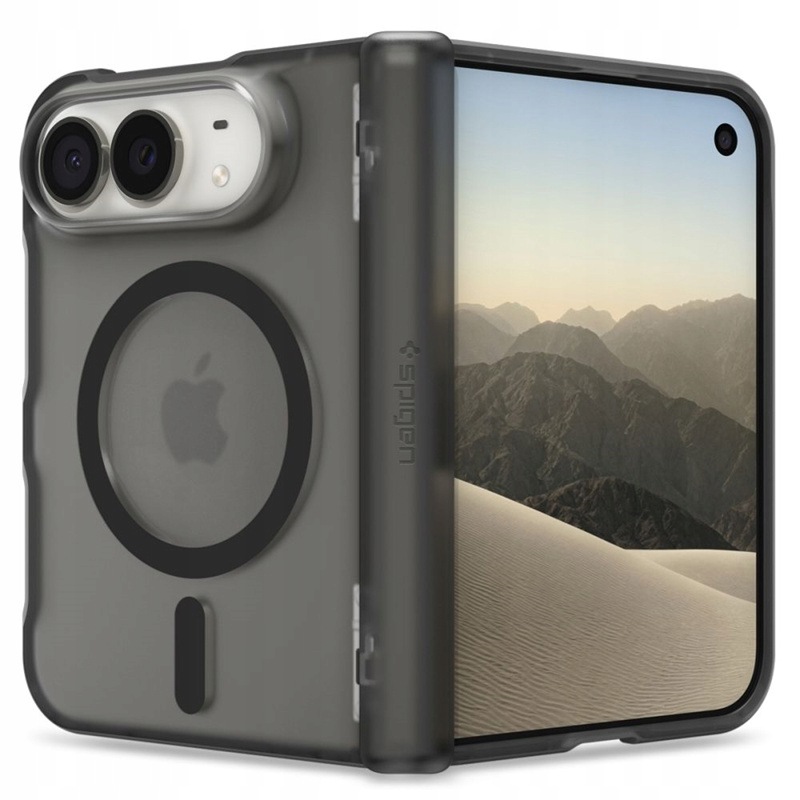Pouzdro Spigen Ultra Hybrid Pro MagSafe pro Apple iPhone, Duo Frost Black, černý