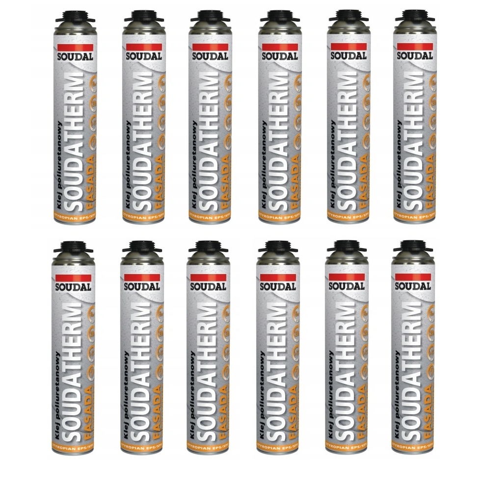 Soudal Lepiaca polyuretánová pena Soudatherm Fasáda 750 ml 119243 kartón