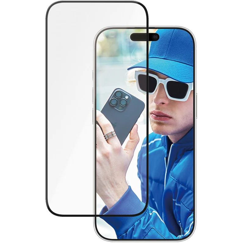 Silné tvrzené sklo pro iPhone 16 Pro, odolné s rámečkem, PanzerGlass