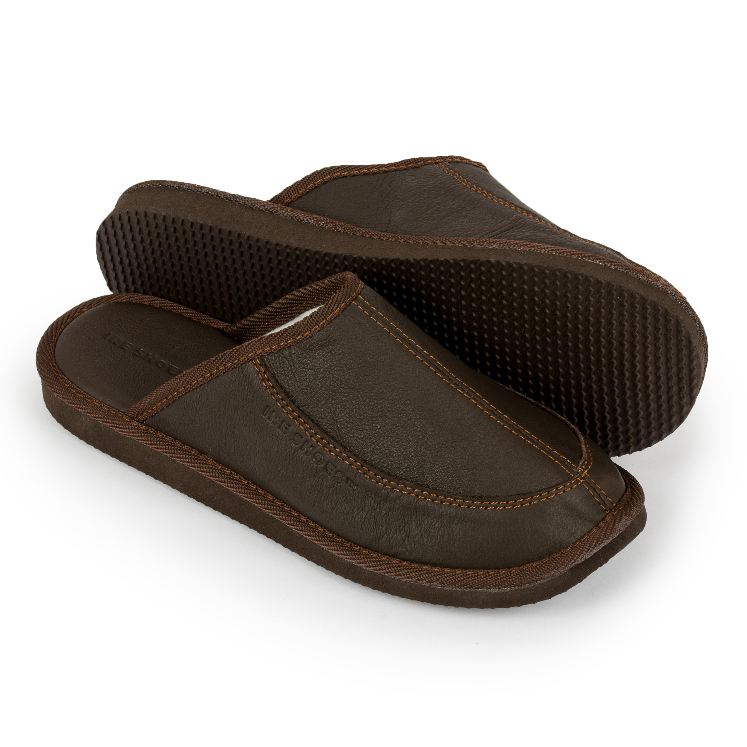 Papuče Ireshoes Hnědé, měkké, na léto zakryté prsty