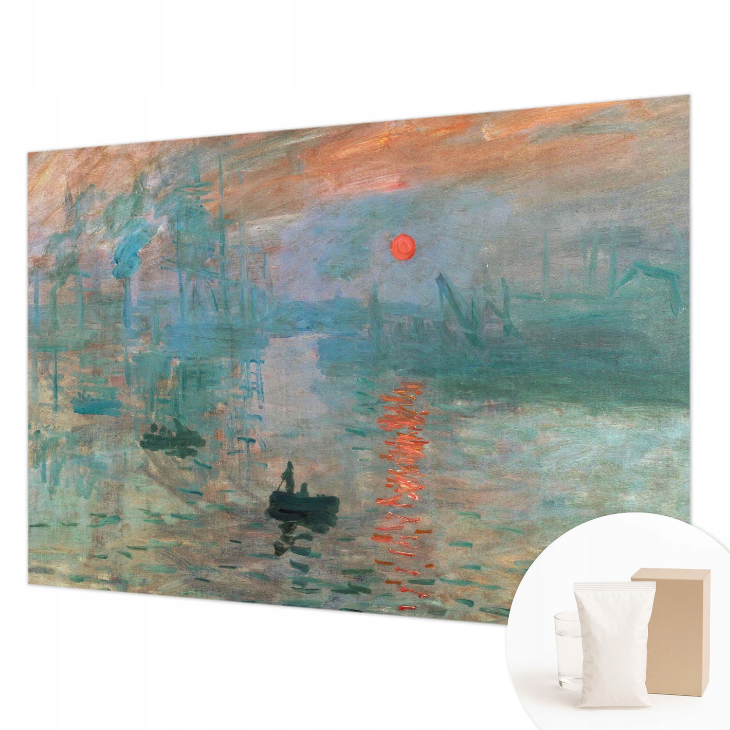 Flizelinová fototapeta do předsíně lepidlo Přístavní krajina 208 x 146 cm
