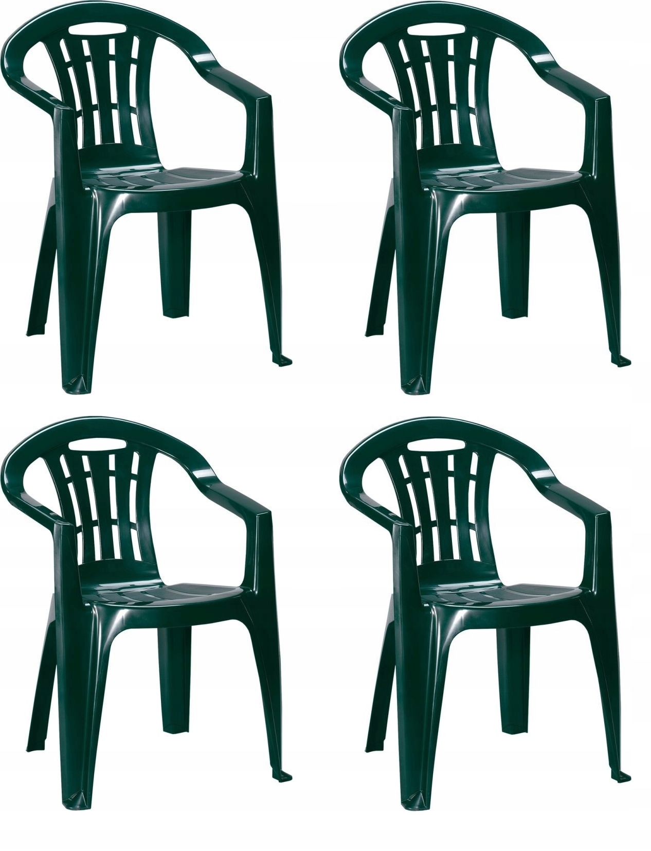 4x Krzesło ogrodowe Mallorca zielone Keter