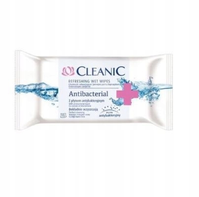 

Cleanic Chusteczki nawilżane Antibacterial 15 szt.