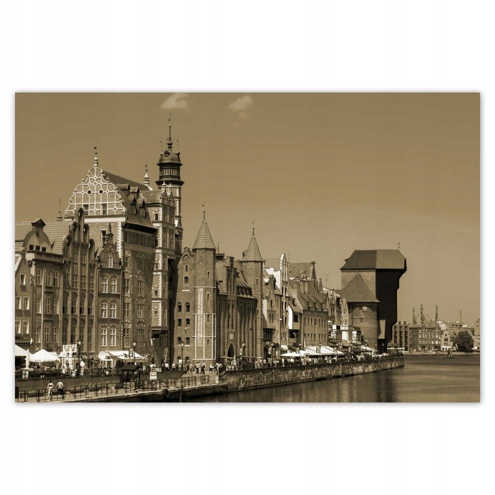 

Plakat 60x40 Gdańsk w sepii Sepia Brąz