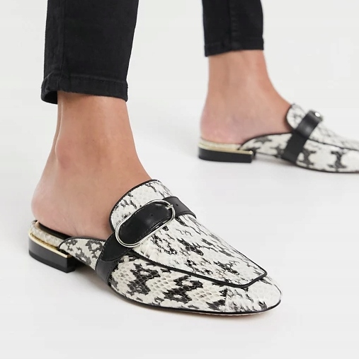 

659* Reiss Damskie Klapki Eleganckie Skóra 40