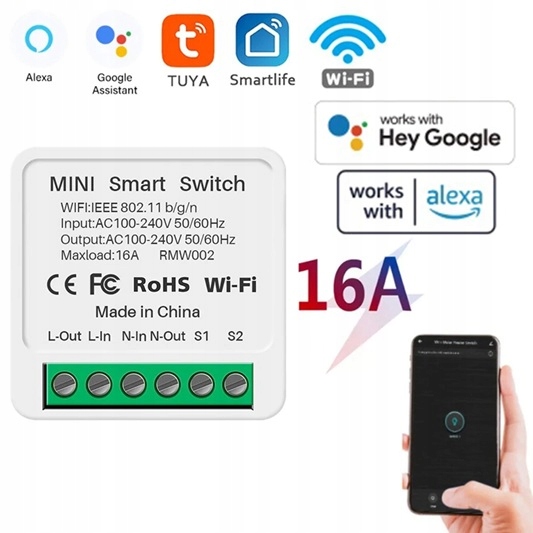 Умный переключатель WiFi Smart SWITCH TUYA SMART LIFE