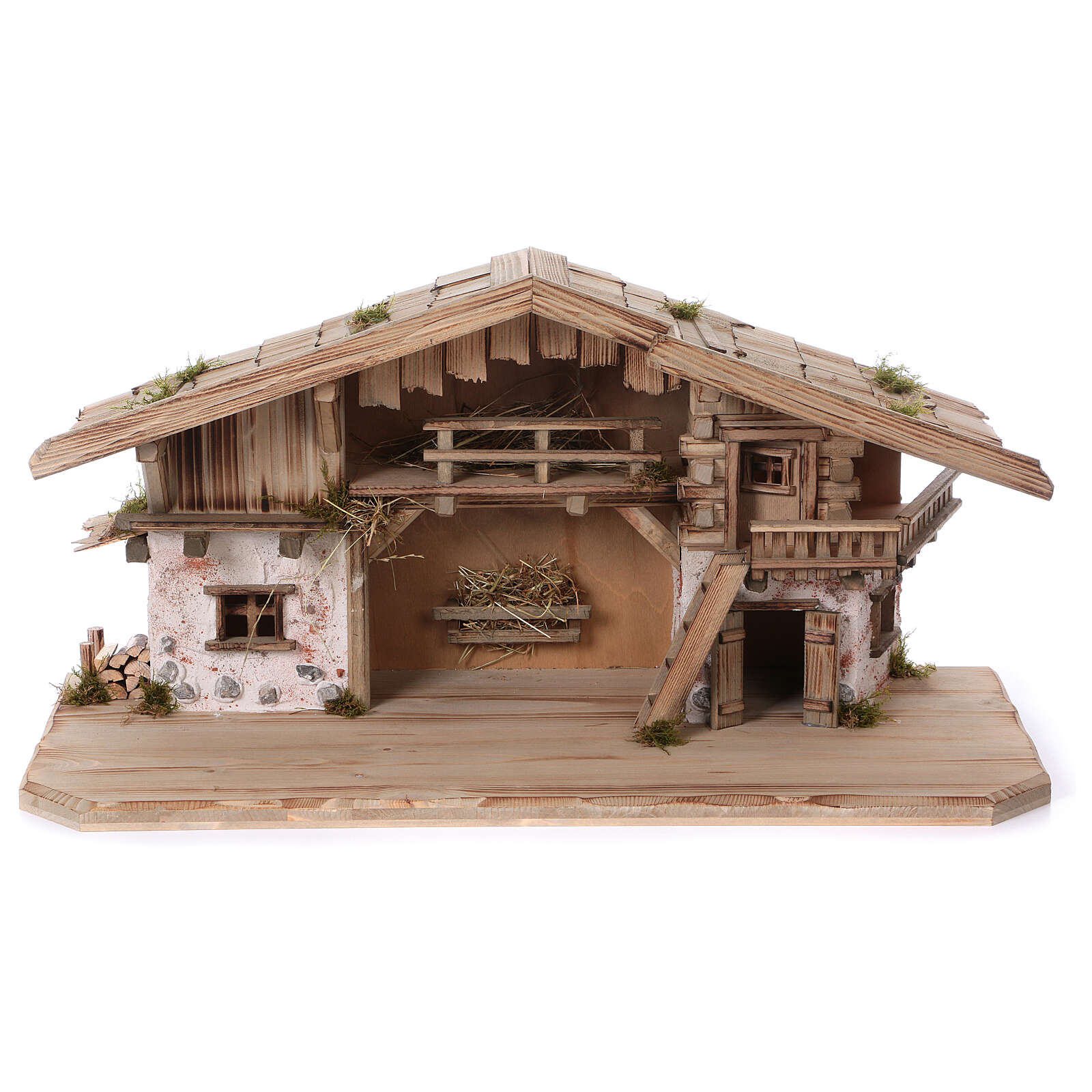 Vianočný Betlehem Stajňa Dekorácia 70x30x34 CM Na Figúrky 9-11 CM