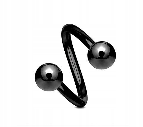 

Twister Czarny Kulki 1,2mm/10mm/4mm Stal 316L