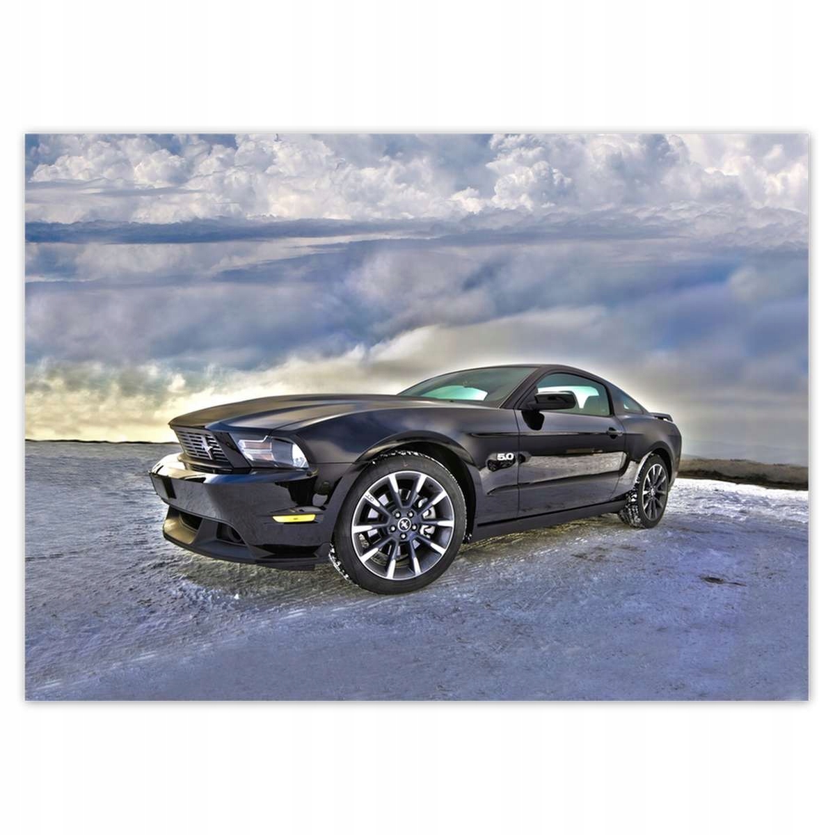 Fototapety 254x184 Ford Mustang na snehu Auto Klasika vyrobené v Usa