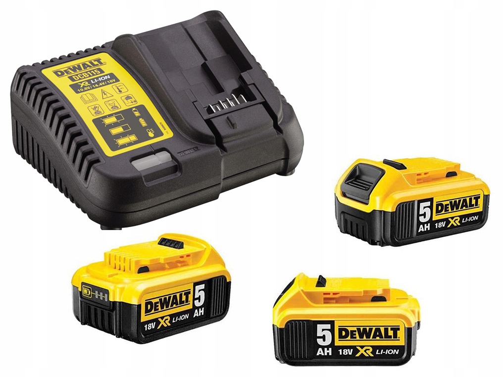 DEWALT DCB115P3 ładowarka akumulator 5,0Ah x3
