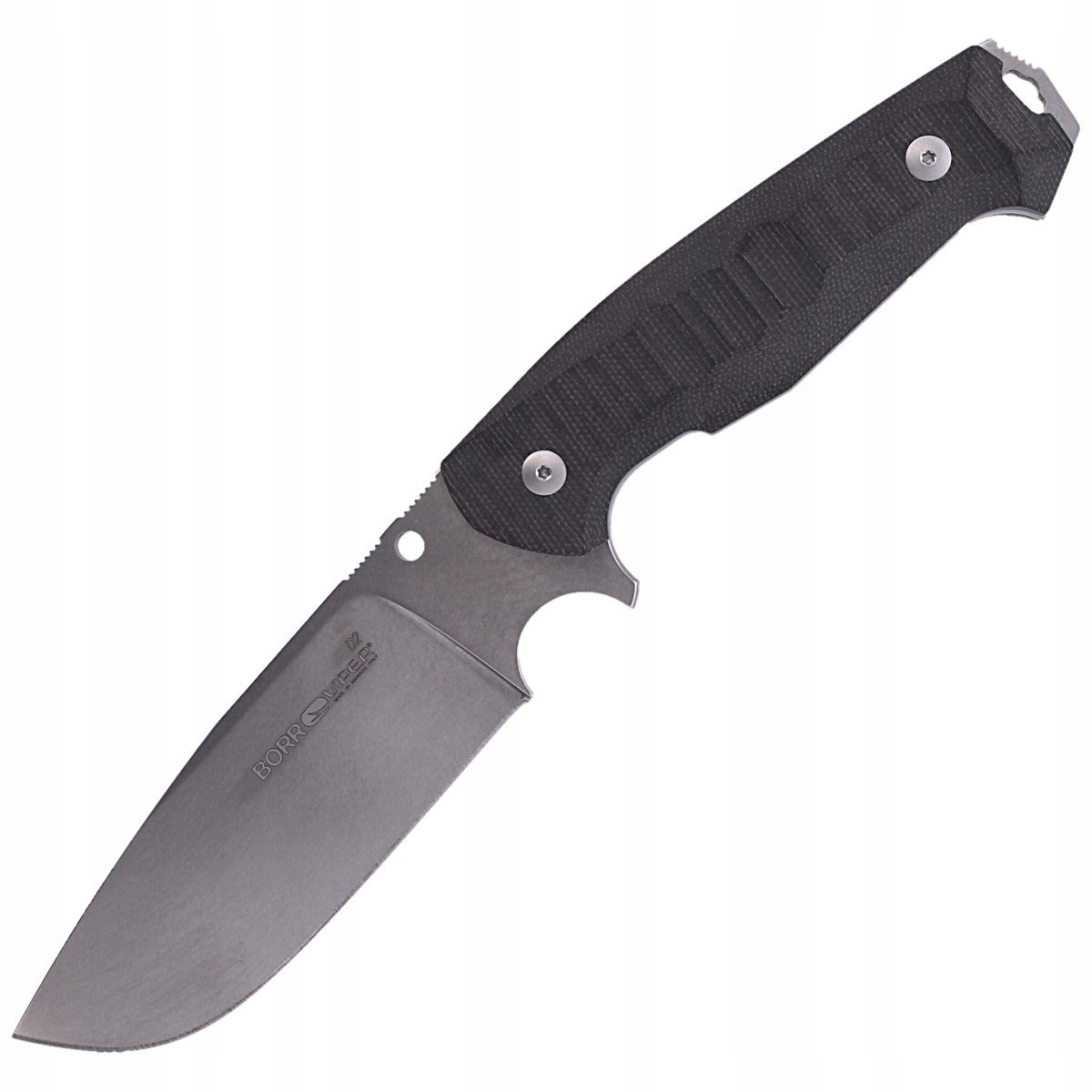 Nůž Viper Borr Black Canvas Micarta, Stonewashed D2 od (VT4008SWCB)