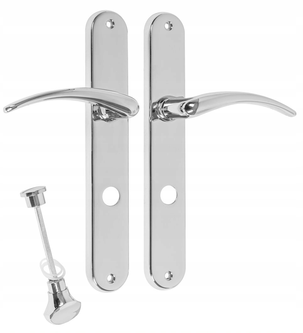 

Klamka szyld 72mm blokada Wc Wing chrom Schaffner