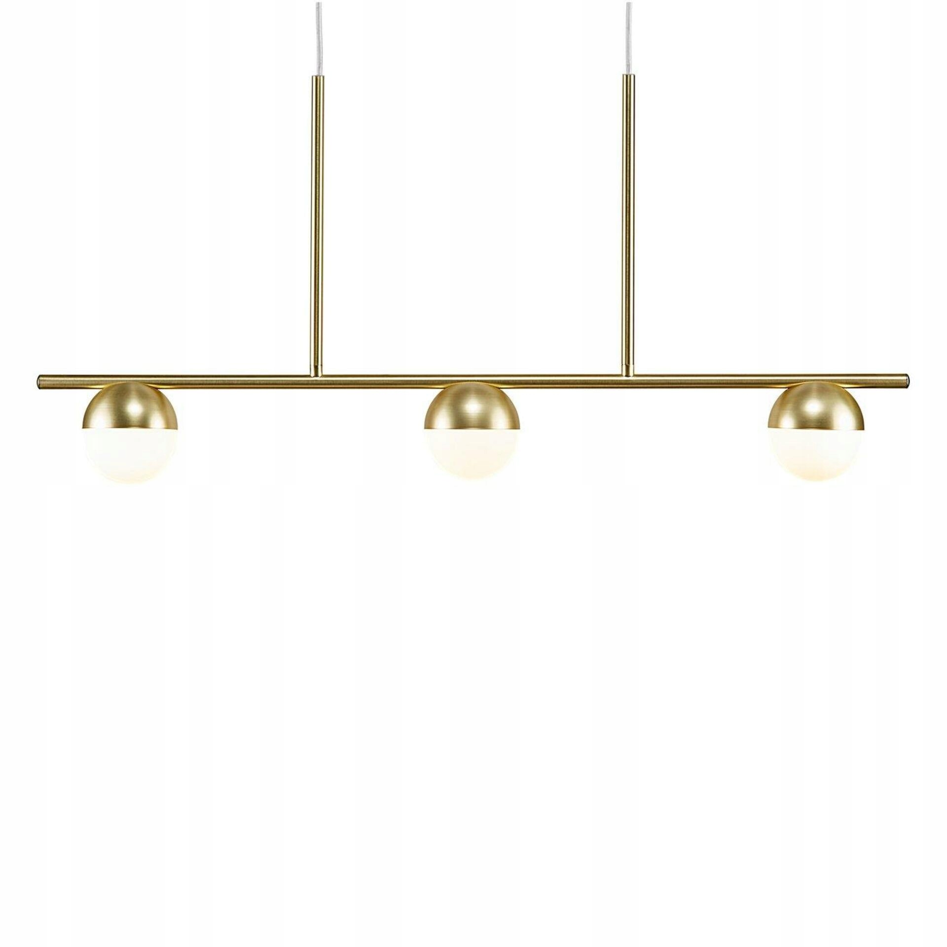 Nordlux Contina závesné svietidlo 3xG9 mosadz/opálové sklo 90 cm