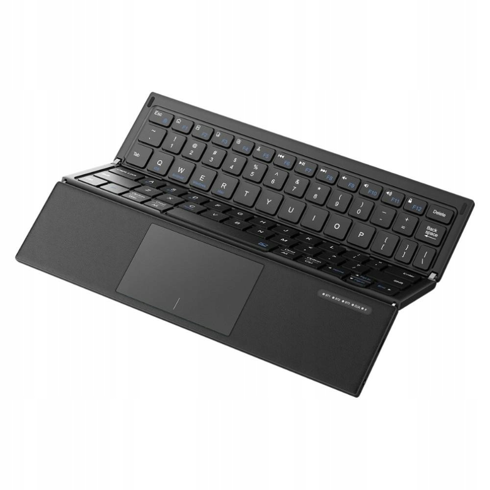 Skládací klávesnice s touchpadem Sodi ZO1T Tri-Fold Bluetooth černá