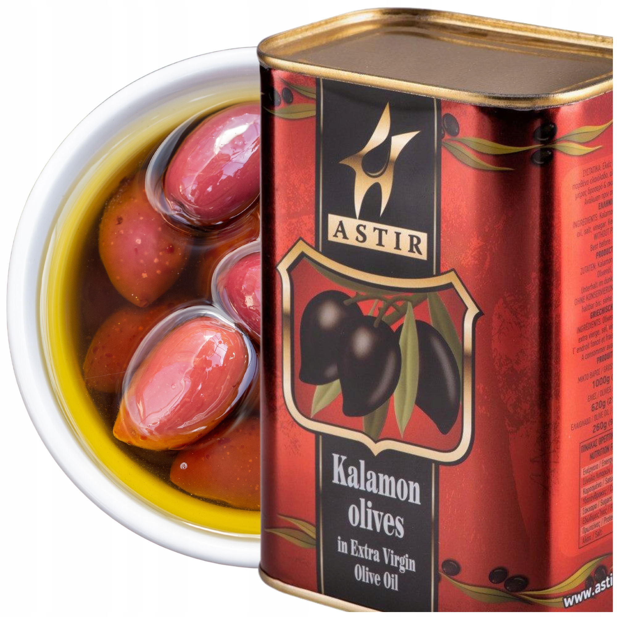 Levně Olivy Kalamata Extra panenský olivový olej 2v1 plechovka 1kg Vysoká Kvalita