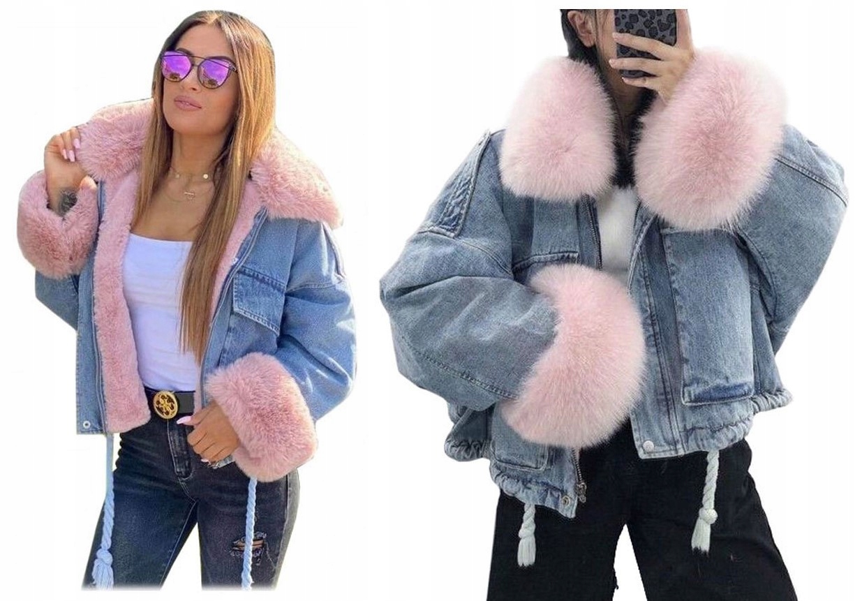 

Kurtka Jeansowa Z Futerkiem Katana Miś Futerkol/xl