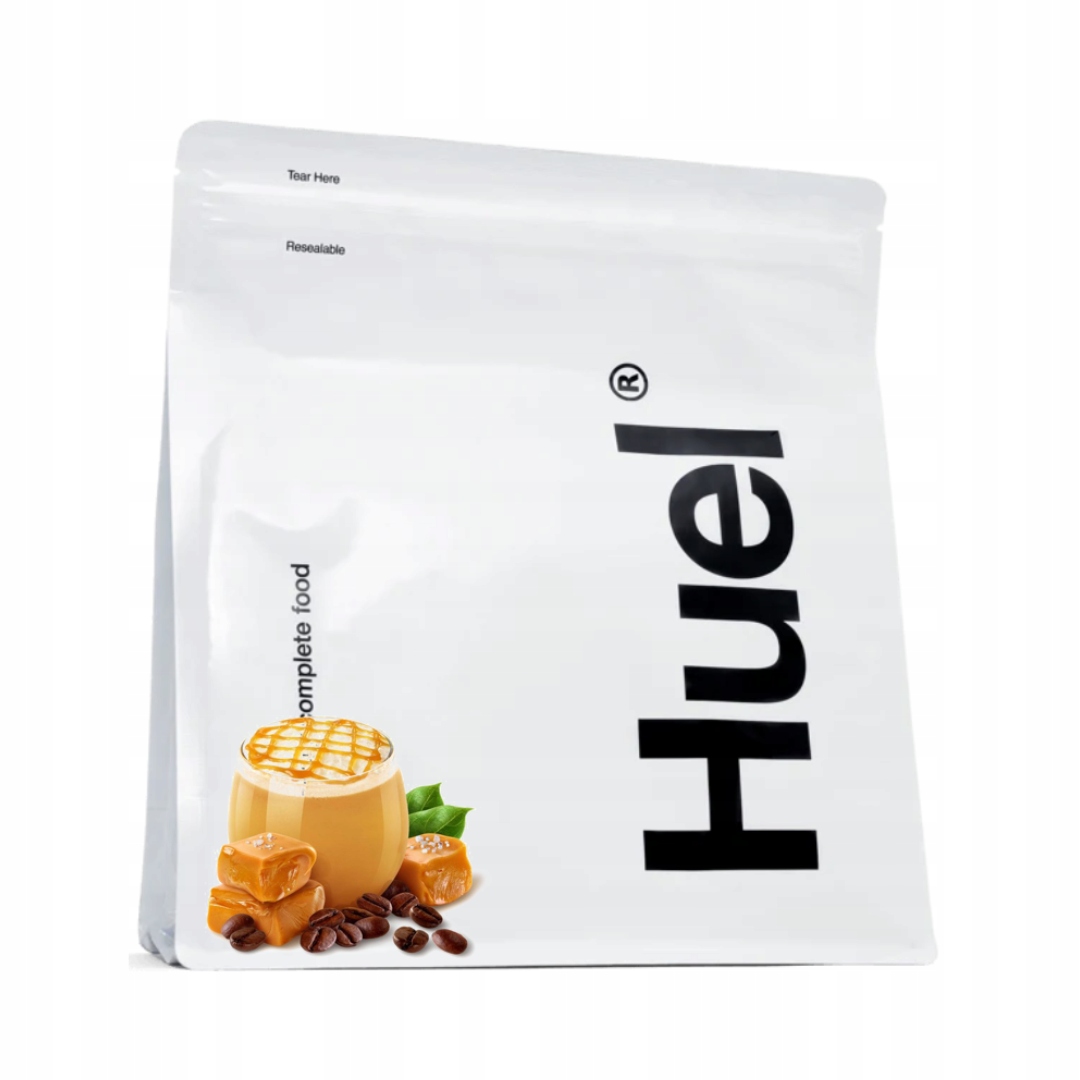 Huel Prášek s vysokou bílkovinnou příchutí Káva s karamelem 17 porcí 1,7 kg odměrka