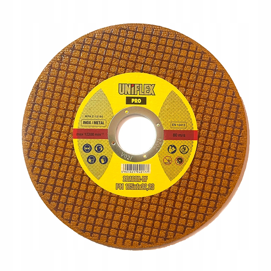 Tarcza do cięcia metalu Inox Uniflex 125x1.0 Oryginał 100 szt.
