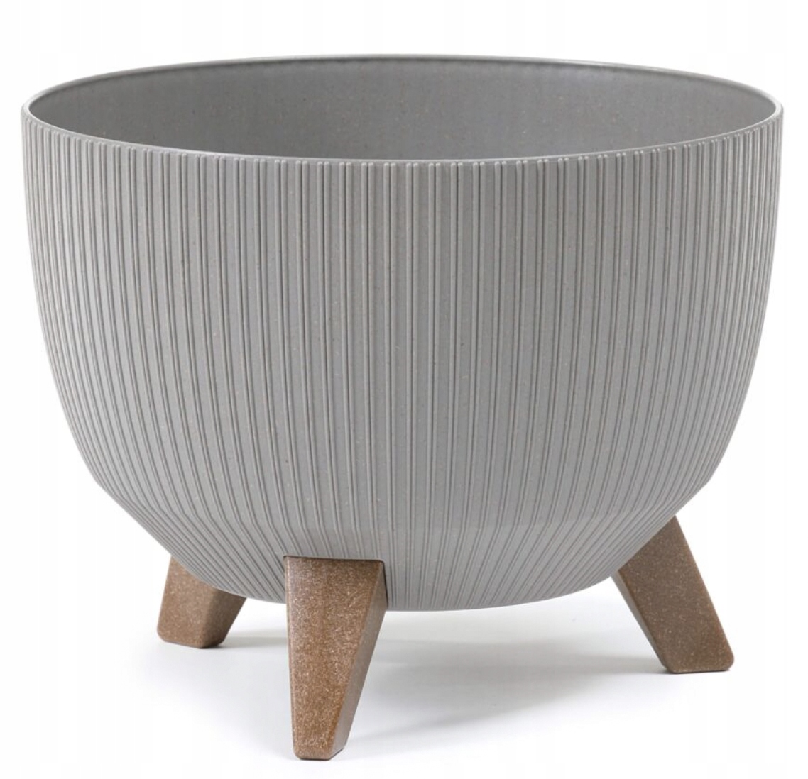 

Doniczka Na Nóżkach Donica Misa 29 CM H18,3 Szara