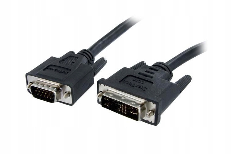 StarTech.com DVIVGAMM2M adapter kablowy 2 m DVI-A VGA (D-Sub) Czarny