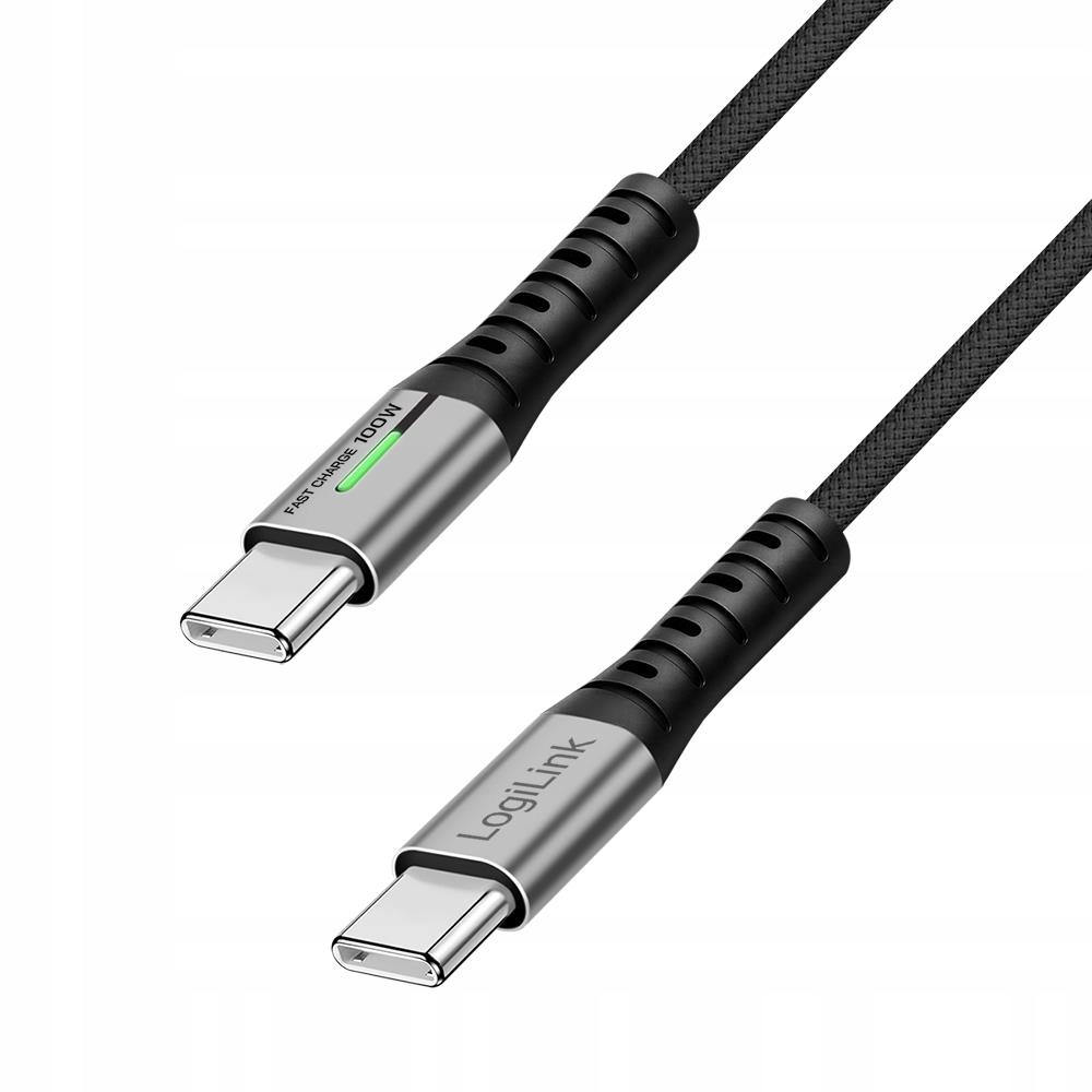 Kabel Usb 3.2 Gen2x2 LogiLink CU0430 Usb-c Usb-c, M/M, 20 Gb/s, 100 W, 4K
