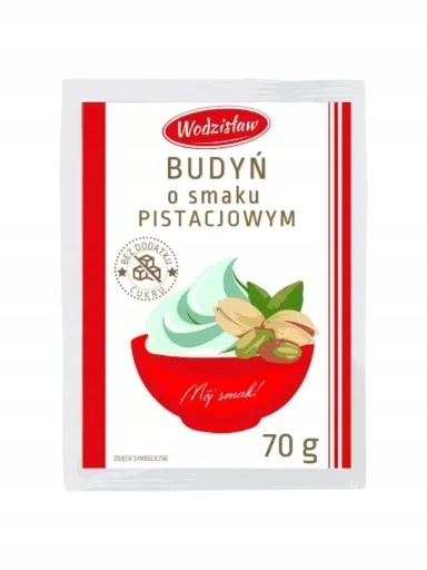 Levně 10 x Puding s pistáciovou příchutí bez přidaného cukru Vitally Food Bio, 70 g