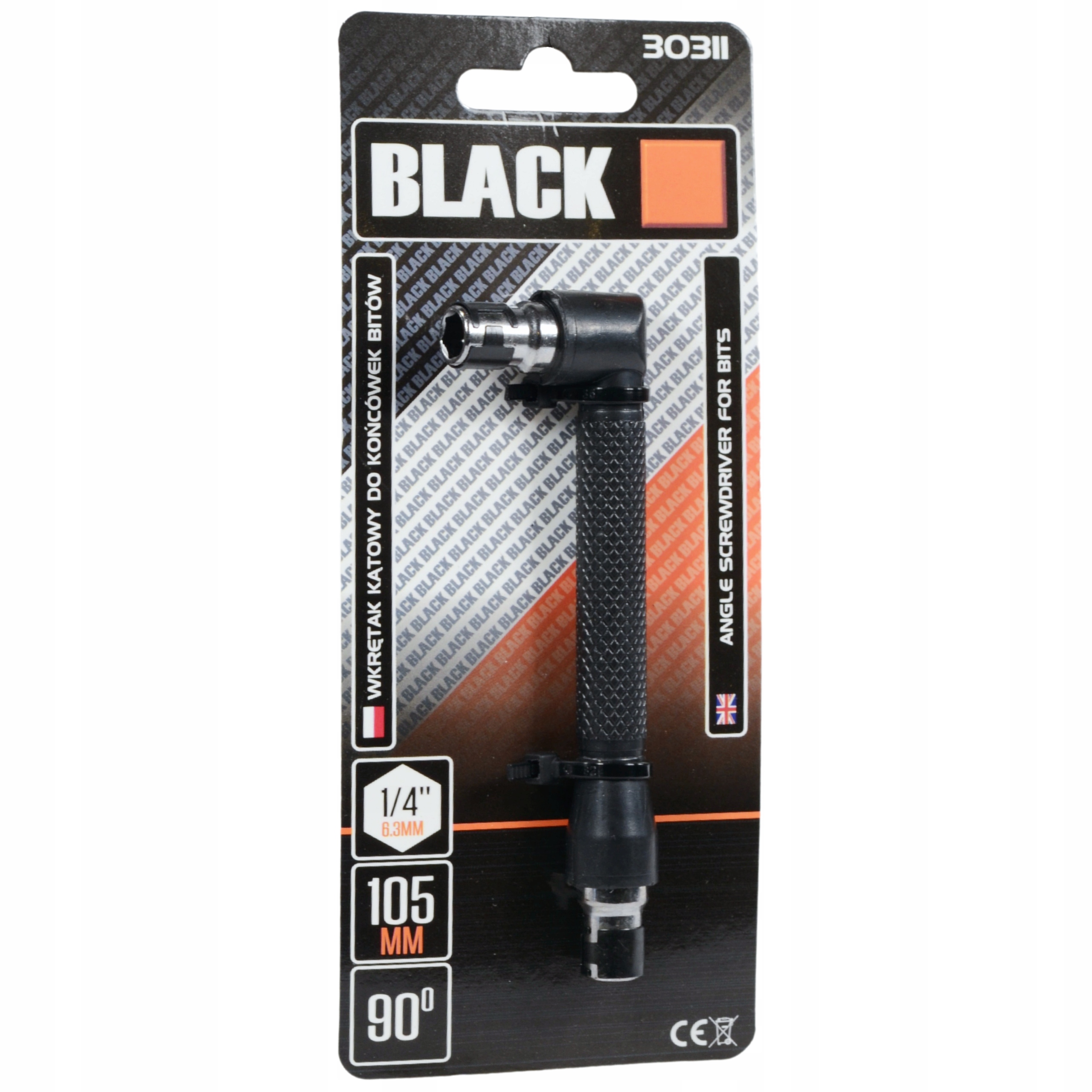 WKRĘTAK KĄTOWY UCHWYT DO KOŃCÓWEK BITÓW BITY 1/4 Długość bitu inna długość