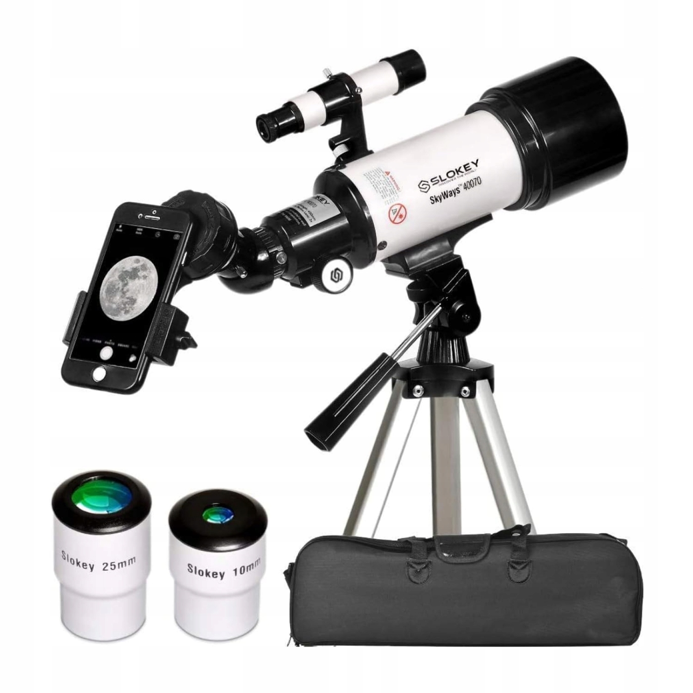 Astronomický dalekohled Slokey 400/70 mm, taška a adaptér pro smartphone