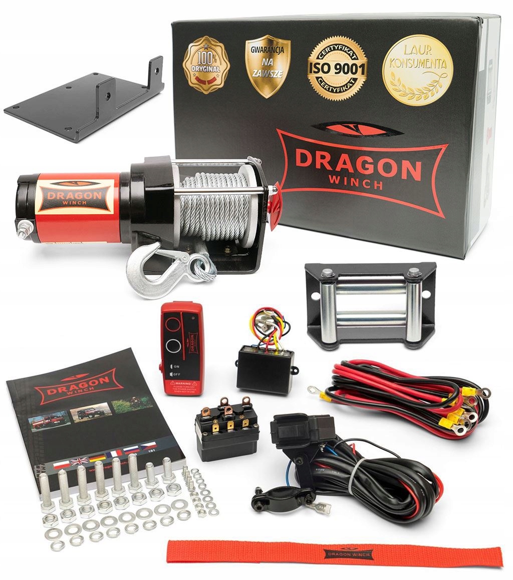 1.4T Lanový Elektrický Naviják 12V pro přívěsy čtyřkolek automobilová