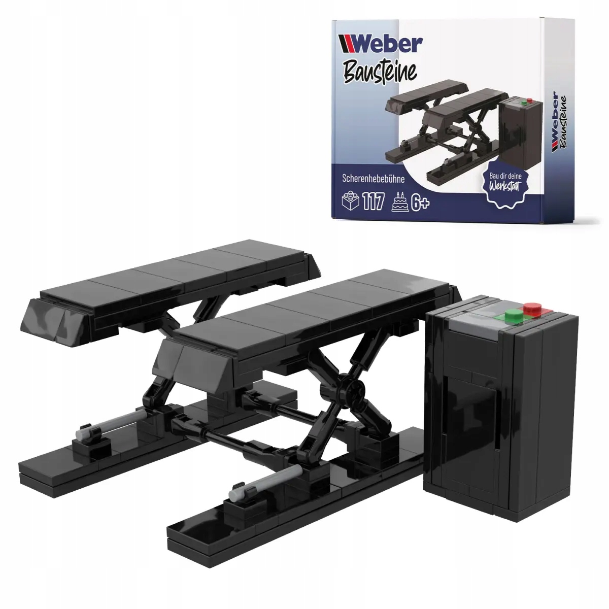 Klocki podnośnik nożycowy Weber 117 el.