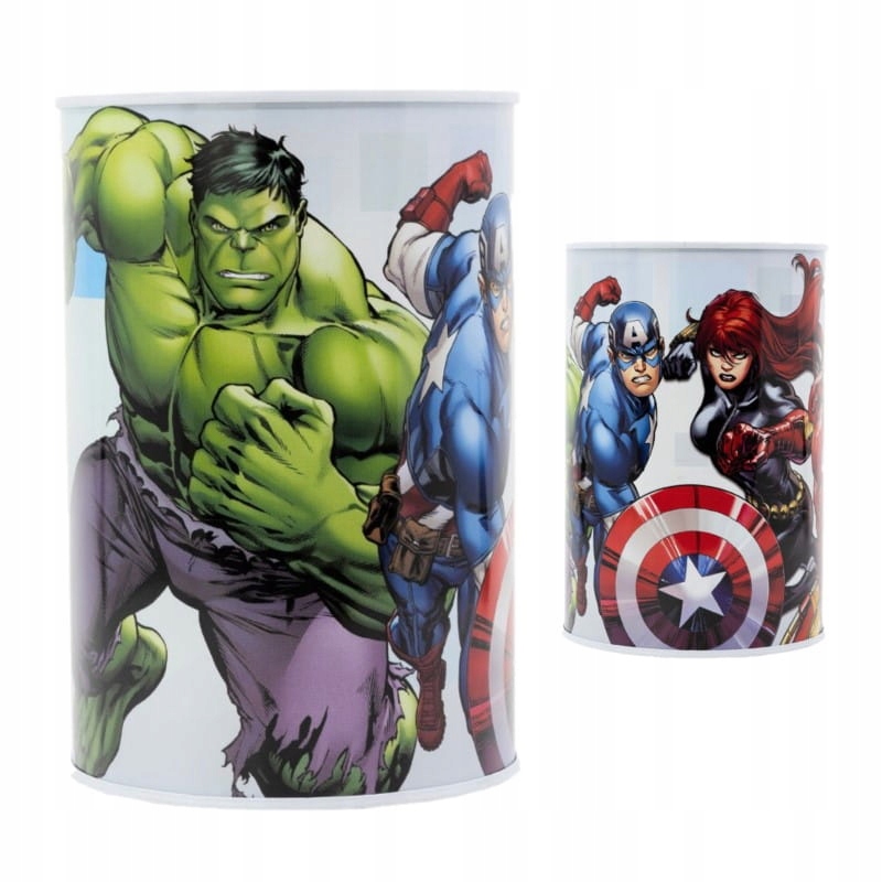 

Skarbonka dziecięca metalowa puszka Avengers