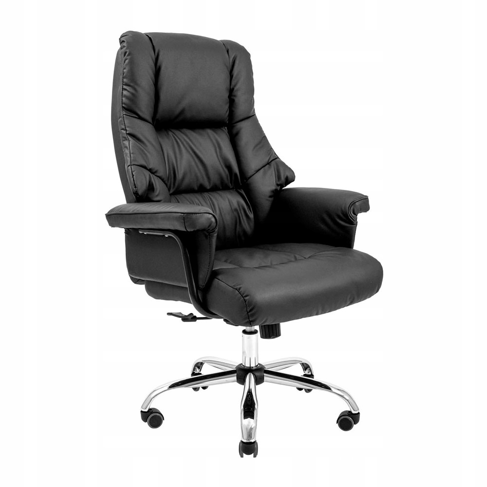 Fotel biurowy KONGRES AnyfixWide RONDI szeroki czarny chrom