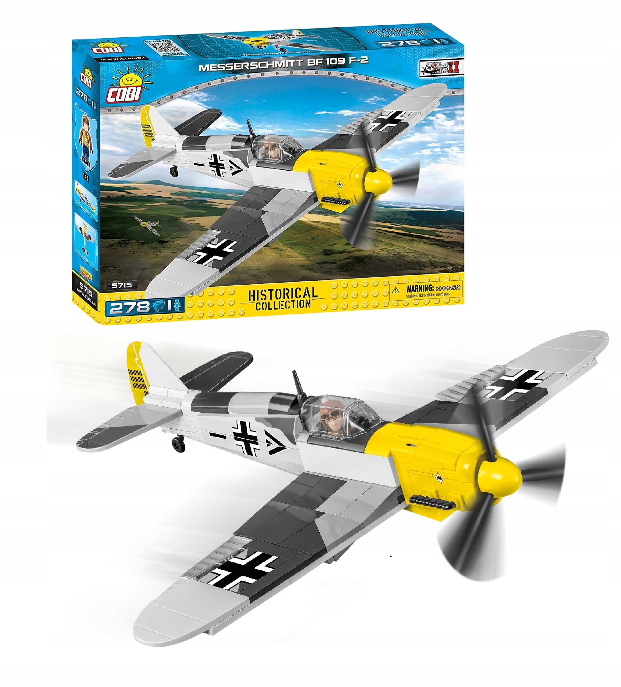 KLOCKI COBI 5715 SAMOLOT MESSERSCHMITT BF 109 F-2