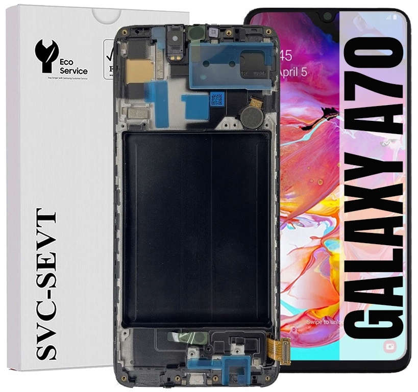 Displej Pro Samsung Galaxy A70 A705 Originál Oem Obrazovka +rámeček