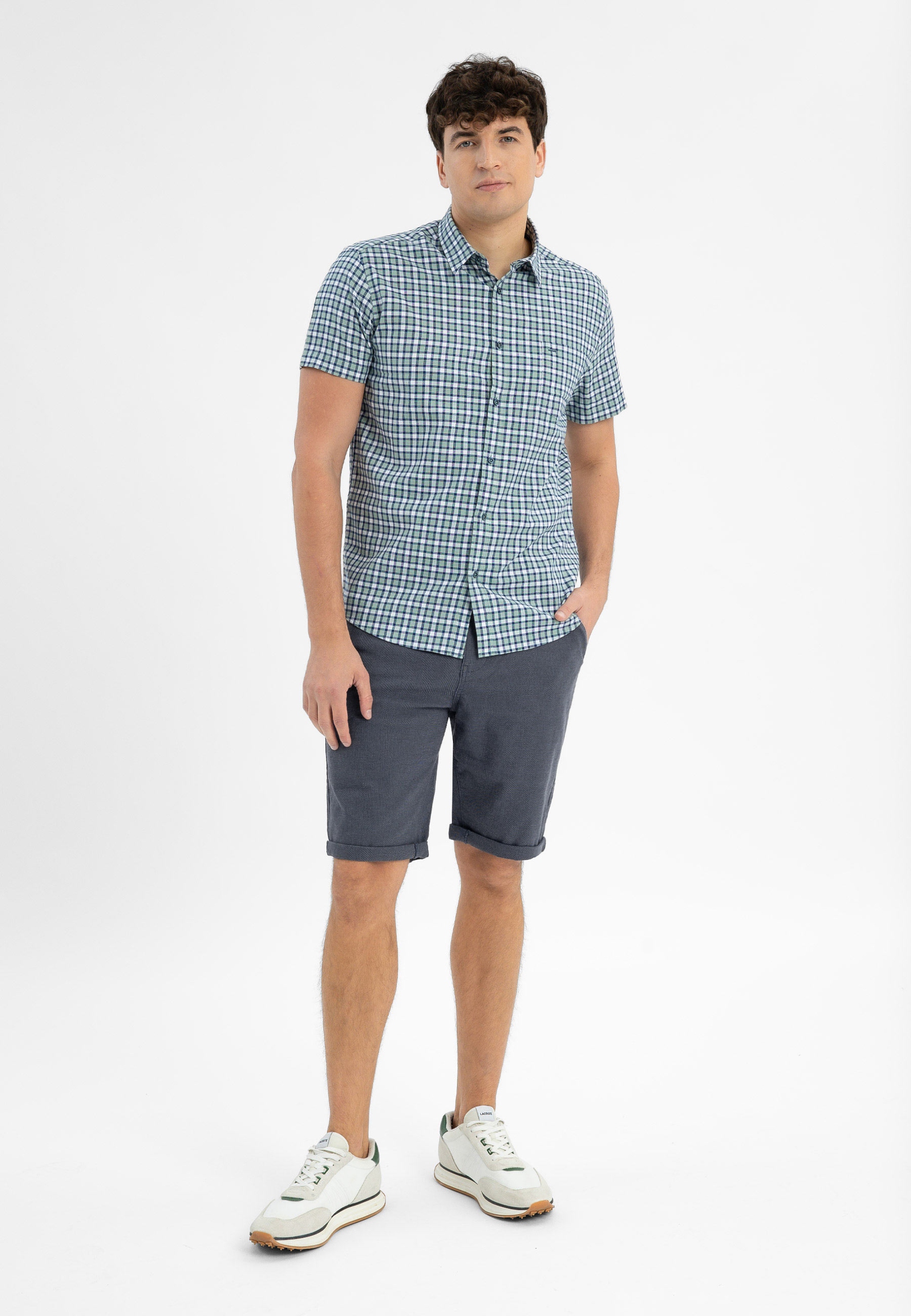 Pánské Bavlněné Kraťasy Chinos Modré Volcano P-shad XL