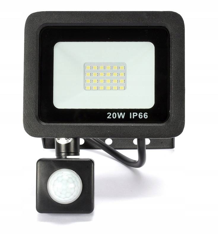 

Naświetlacz Halogen Z Czujnikiem Ruchu czarny 20 W
