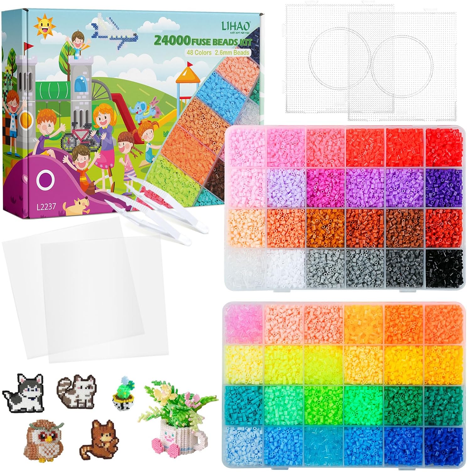 Koraliki do prasowania zestaw 24000 szt prasowanki mini 2.6mm
