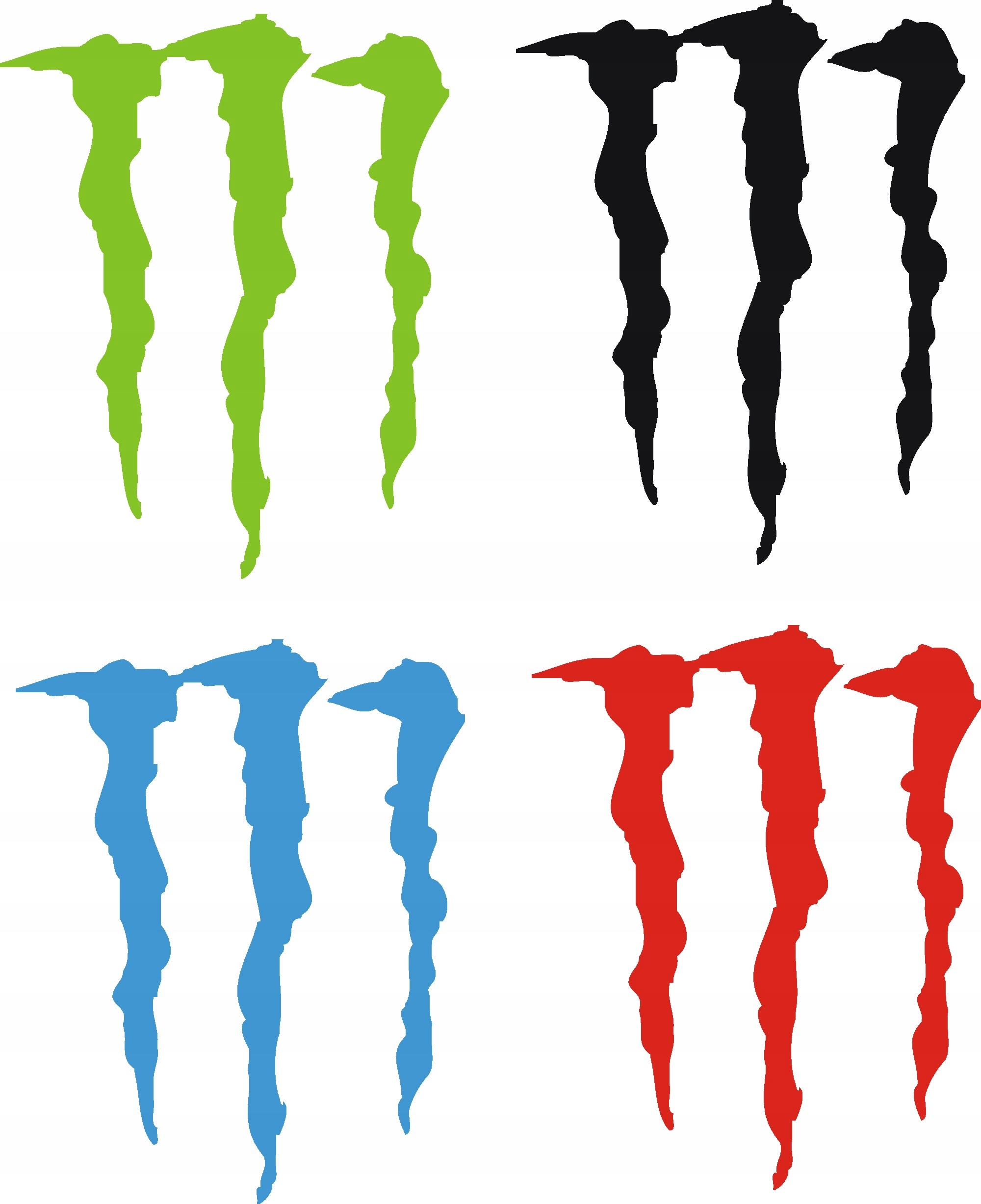 Monster Pazury Naklejki 207 P RÓŻNE KOLORY