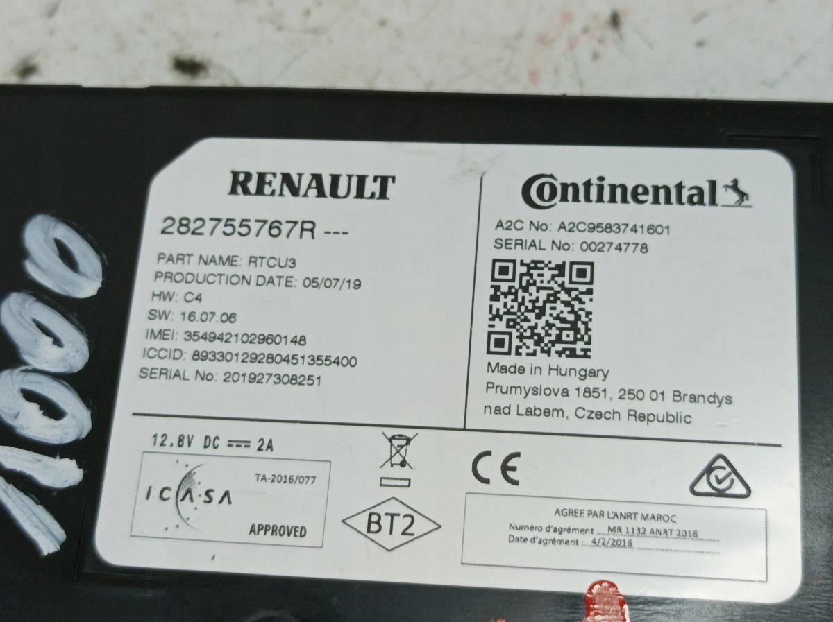 Module 282755767R Renault Talisman et (2015-2019)