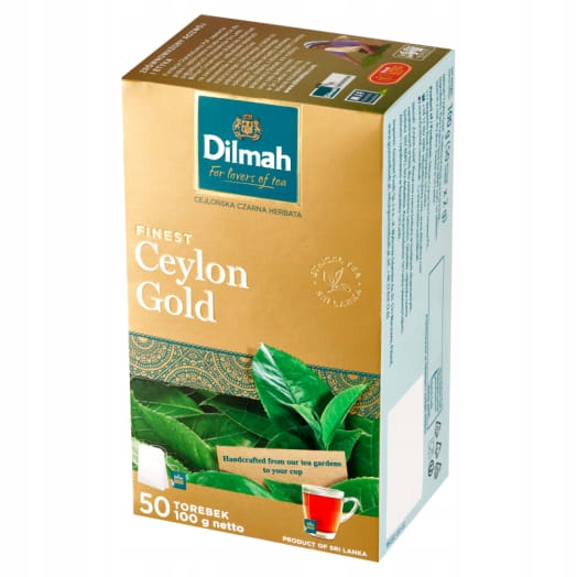 Levně Dilmah Ceylon Gold Čaj 50 sáčků ex.