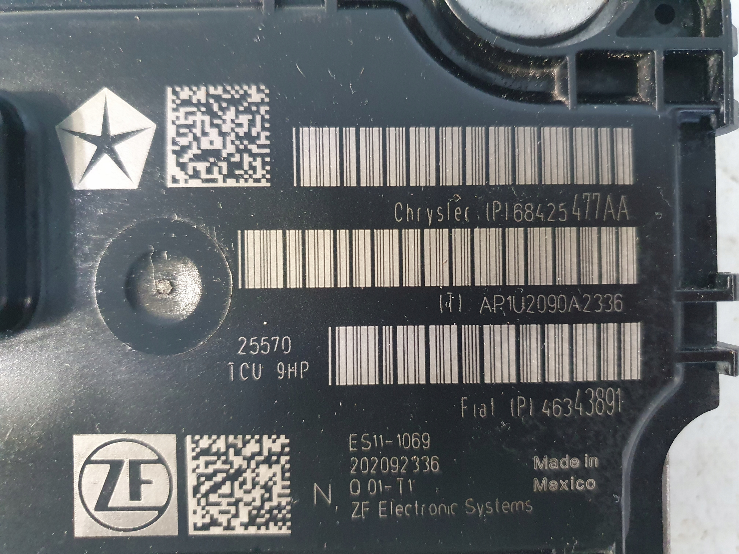 CHRYSLER PACIFICA II 16- 3.6 V6 module control unit gearboxes 68425477AA