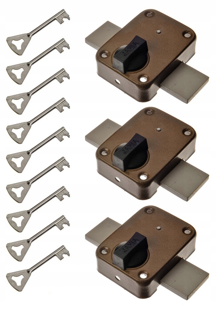 Jania 3 Zamki Na 1 Klucz System Zasuwa Tytan T-3 Zasuwa Garażowa Do Drzwi