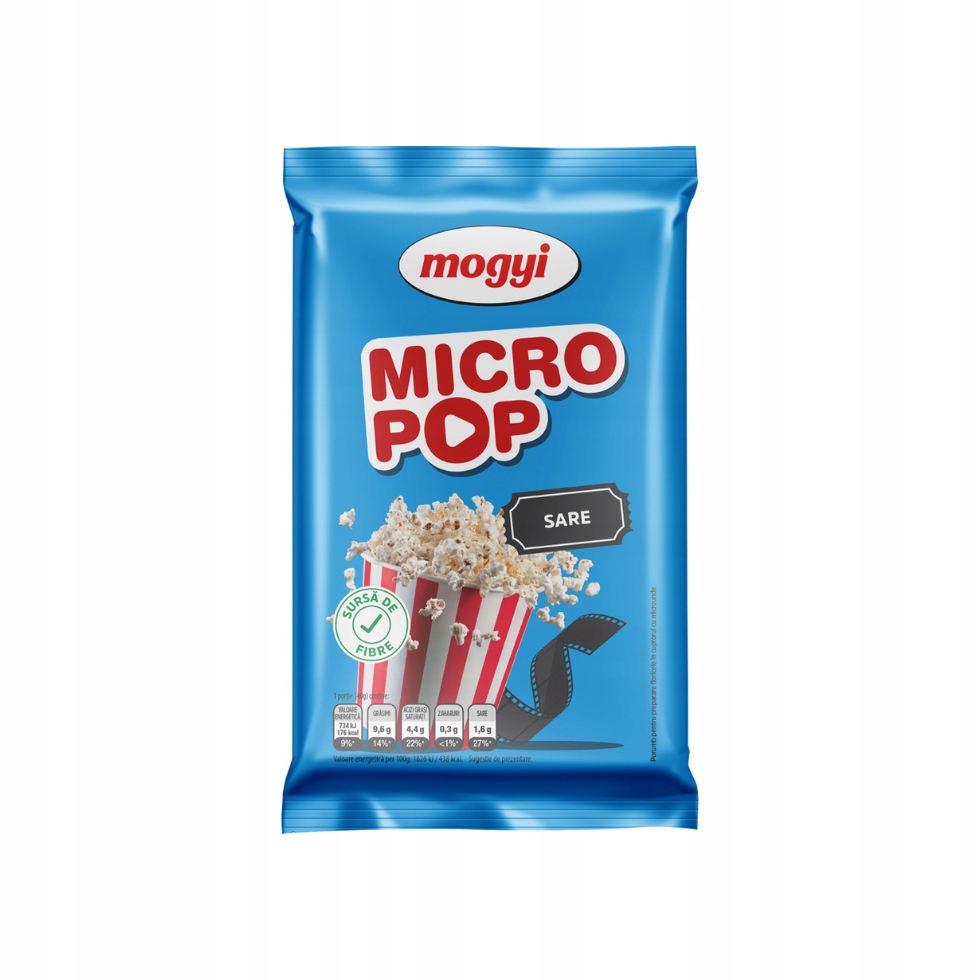 Popcorn Solony Do Mikrofali MOGYI 80 g x 25 sztuk EAN (GTIN) 5997347540427