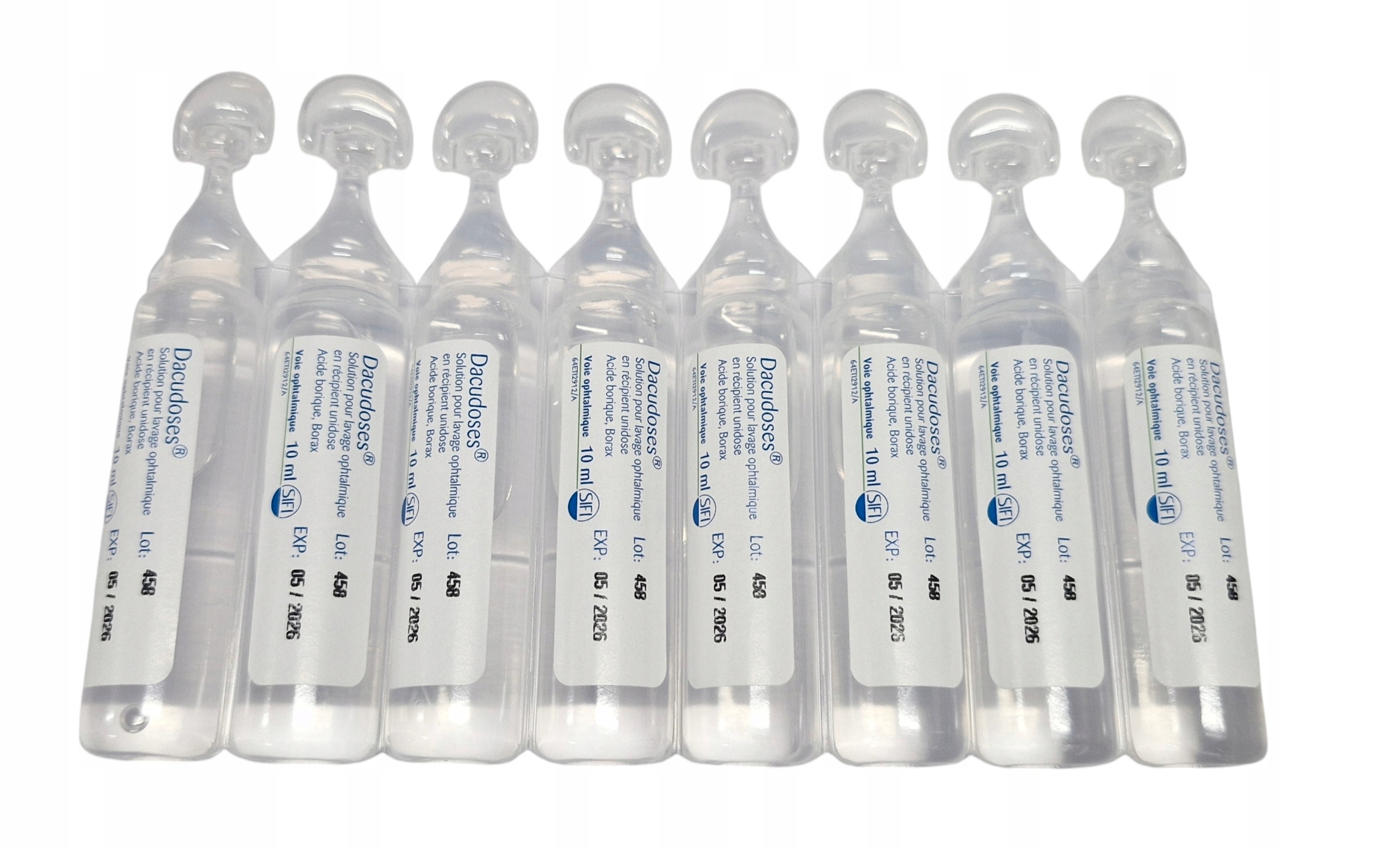 Dacudoses roztwór do płukania oczu bez konserwantów opakowanie 24 x 10 ml