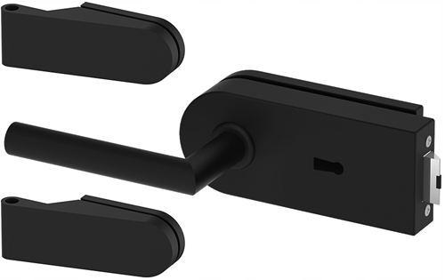 Zámok držiaky pre sklenené dvere ľavé kovanie loft