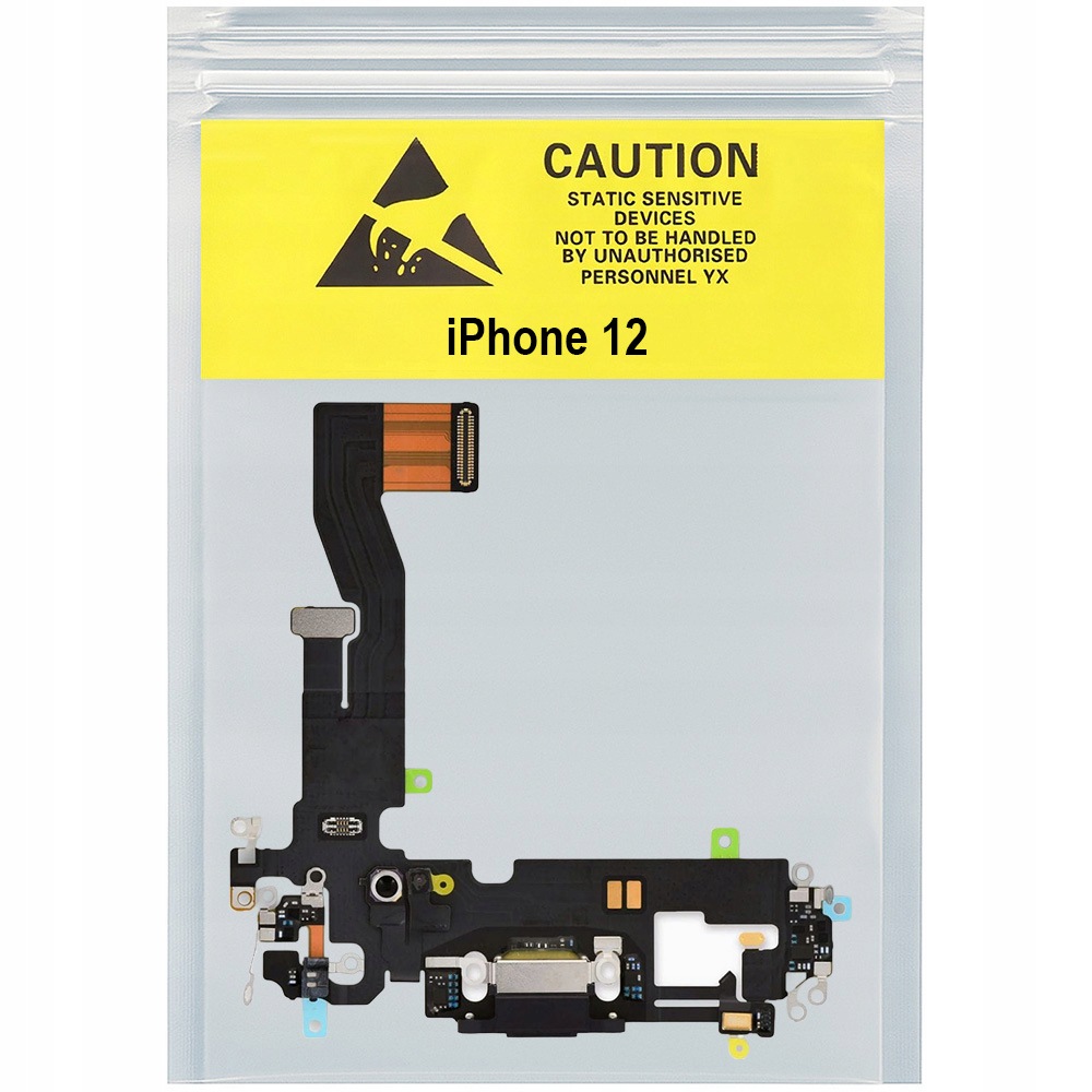 Konektor nabíjecího konektoru dock pro iPhone 12 12 pro Org černý